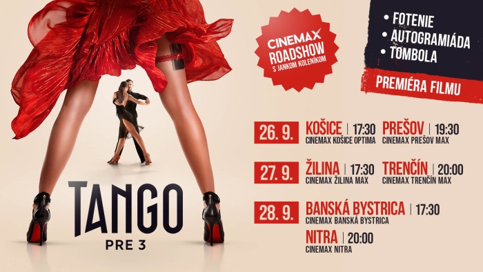 Špeciálne predpremiéry Tango pre 3