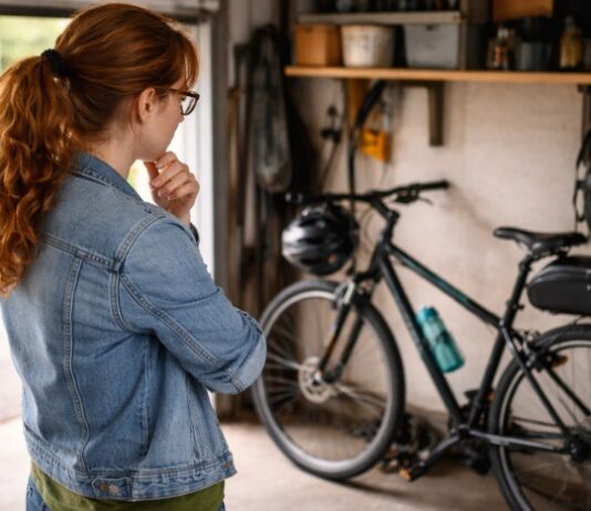 Metabolizmus ženy po 35 roku: čo sa mení a s čím vlastne počítať? Bicykel, nerozhodnosť ženy a zmena životného štýlu, ilustračná snímka